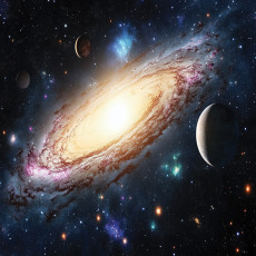 Papier peint cosmos planètes galaxie papier peint pour chambre de garçon