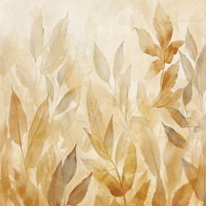 Papier peint feuilles dorées abstraction chambre salon papier peint intissé