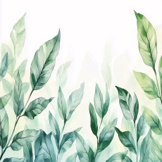 Papier peint photo feuilles vert nature chambre salon papier peint intissé