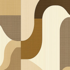 Papier peint abstrait beige bohème pour chambre ou salon, papier peint intissé 150 x 105