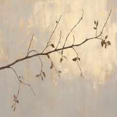 Papier peint abstrait « Feuilles de béton » pour chambre ou salon, papier peint intissé, 150 x 105