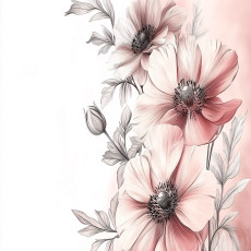 Papier peint photo fleurs nature rose chambre salon papier peint intissé