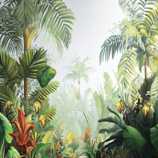 Papier peint jungle forêt tropicale chambre salon papier peint intissé