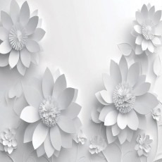 Papier peint photo fleurs 3D abstraction chambre salon papier peint intissé