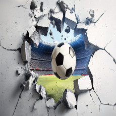 Papier peint pour adolescents enfants football 3D sport papier peint intissé
