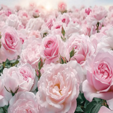 Papier peint photo fleurs roses pastel chambre salon papier peint intissé