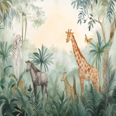 Papier peint pour enfants animaux forêt papier peint pour chambre d'enfant