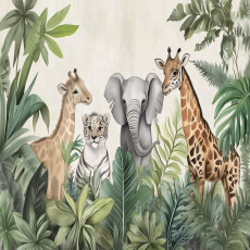 Papier peint pour enfants animaux jungle papier peint pour chambre d'enfant