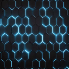Papier peint pour garçon hexagones 3D gaming papier peint pour chambre d'enfant