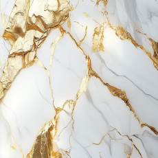 Papier peint marbré doré et blanc, style glamour, pour les murs d'une chambre ou d'un salon, 150 x 105