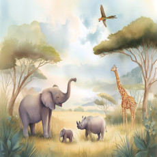 Papier peint pour enfants jungle animaux papier peint pour chambre d'enfant