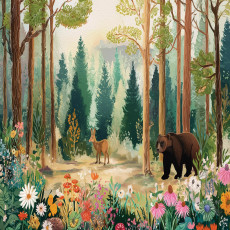 Papier peint pour enfants forêt arbres papier peint pour chambre d'enfant