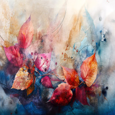 Papier peint abstrait « Feuilles de béton » pour la chambre à coucher ou le salon, 150 x 105