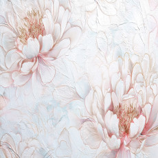 Papier peint fleurs pivoines abstraction pour la chambre à coucher salon