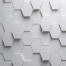 Papier peint photo pour enfants 3D hexagones gris pour chambre d'enfant