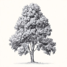 Papier peint arbre gris beige nature pour mur chambre salon
