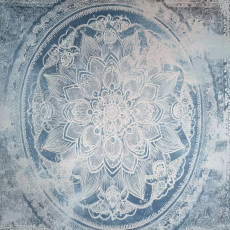 Papier peint mandala abstrait pour chambre à coucher ou salon, papier peint intissé 150 x 105