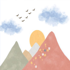 Papier peint pour enfants filles garçons montagnes papier peint pour enfants