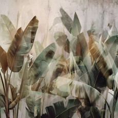 Papier peint photo feuilles béton jungle pour chambre à coucher salon papier peint intissé