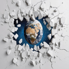 Papier peint pour enfants 3D Terre Cosmos Papier peint pour enfants Intissé