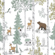 Papier peint pour enfants forêt animaux papier peint pour enfants intissé