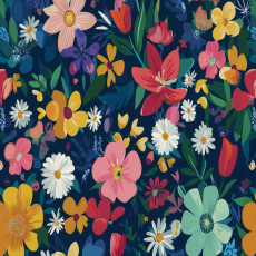 Papier peint pour enfants filles fleurs colorées papier peint pour enfants