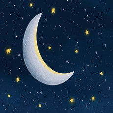 Papier peint pour enfants ciel lune étoiles papier peint pour enfants