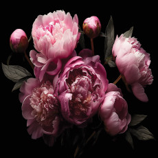 Papier peint fleurs pivoines rose chambre salon papier peint intissé