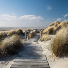 Papier peint plage mer dunes chambre salon papier peint intissé