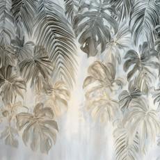 Papier peint photo feuilles béton abstraction chambre salon papier peint intissé