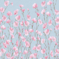 Papier peint photo fleurs roses prairie chambre salon papier peint intissé