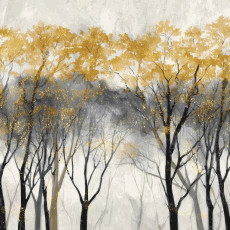 Papier peint forêt arbres béton doré chambre salon papier peint intissé