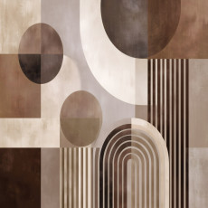 Papier peint Art déco abstrait pour chambre ou salon, papier peint intissé 150 x 105