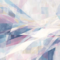 Papier peint abstrait bleu pour chambre ou salon, papier peint intissé, 150 x 105