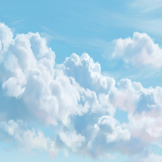 Papier peint ciel nuages nature chambre salon papier peint intissé