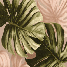 Papier peint photo feuilles de monstera vert chambre à coucher salon papier peint intissé