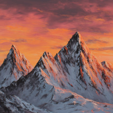Papier peint montagne paysage nature chambre salon papier peint intissé