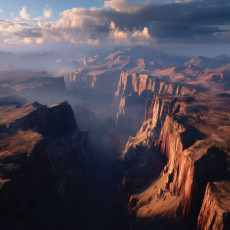 Papier peint photo montagne paysage canyon chambre salon papier peint intissé
