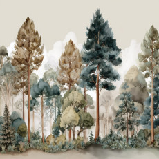 Papier peint pour enfants forêt arbres fille papier peint pour enfants