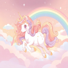 Papier peint pour enfants filles licorne arc-en-ciel papier peint pour enfants