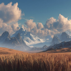Papier peint montagne paysage nature chambre salon papier peint intissé