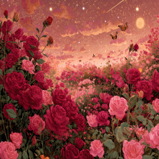 Papier peint photo fleurs roses paysage chambre salon papier peint intissé