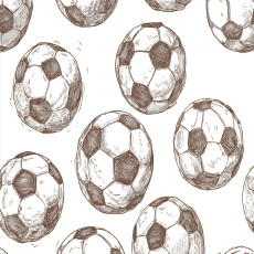 Papier peint pour chambre d'enfant garçon, thème football, beige, 150 x 105 cm