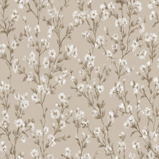 Papier peint mural abstrait à fleurs, beige, pour chambre à coucher ou salon, papier peint intissé