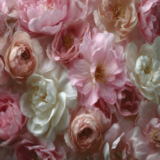 Papier peint photo fleurs pivoines nature chambre salon papier peint intissé