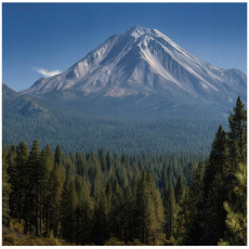 Papier peint photo montagne nature forêt arbres chambre salon papier peint intissé 350x250