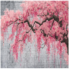 Papier peint arbre béton abstraction chambre salon papier peint intissé 250x175