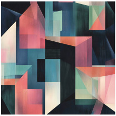 Papier peint abstrait coloré chambre à coucher salon papier peint intissé 150x105