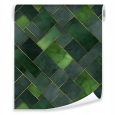 Papier peint abstrait vert sur intissé mur salon chambre à coucher papiers peints