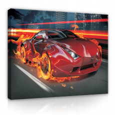 Tableau pour chambre d'enfant Voiture pour adolescent 60x40